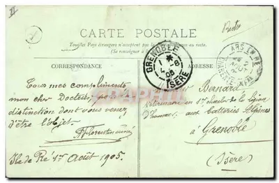 Wyspa Ré — Saint-Clément-des-Balines — Molo — LL — Rewers