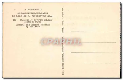 Arromanches-les-Bains — O porto da Libertação (1944) — Arroiliet — Verso