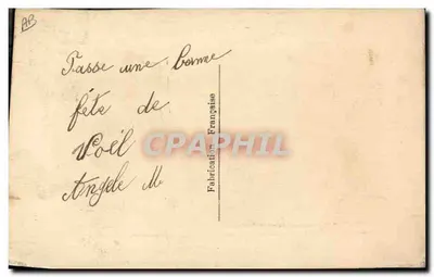 Arranjo de flores — Lembrança — Fabricação Francesa — Verso