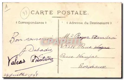 Saint-Médard-en-Jallie — Strażnica Poudrerie — Wyd. P. Géraud — Rewers