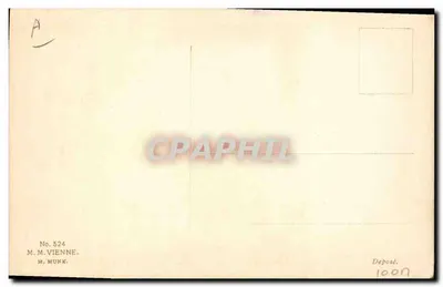 Casal elegante em uma festa — M. M. Vienne, n° 524 — Verso