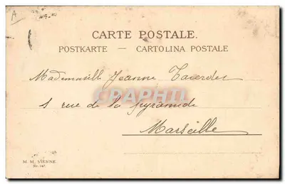 Ballerini teatrali — scena di 'Brélude' — M.M. Vienne, n° 147 — Verso