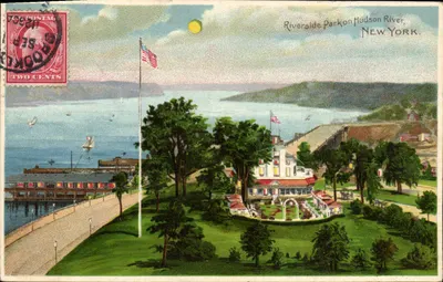 Riverside Park on Hudson River, New York — vue panoramique — éditeur inconnu, n° de série non visible