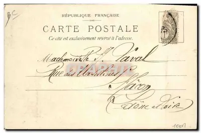 Algérie — Port d'Alger avec phare — Carte transparente J.E. Goossens, n° 26, éditée par J.C. Gerando — Verso