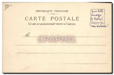 Exposition Lefèvre-Utile Paris 1900 — Grand Prix — Carte Transparente, éditée par J. Godolin, Paris 20, rue de Grenade — Verso