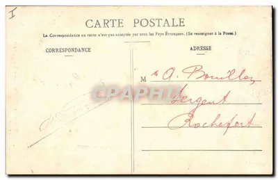 Pałac w Versaju — Wnętrze kaplicy — Mme Moreau, wyd., Versaj — Rewers