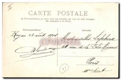 O Farol de Cordouan — Arredores de Royan — n°99 — Verso