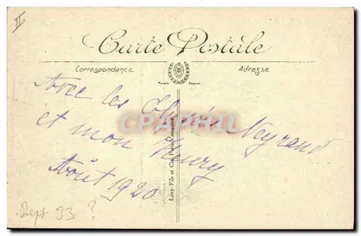Molo Cordouan przy niskiej mierze — LL — Rewers