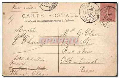 Cancale — Molo — Hotel Duguesclin — Kolekcja A. Waron, St-Brieuc — Rewers