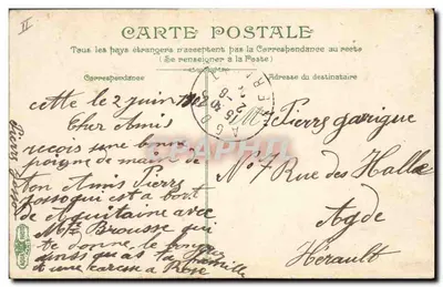 Hérault — Wejście do portu — Wydawca anonimowy, nr 2154 — Rewers