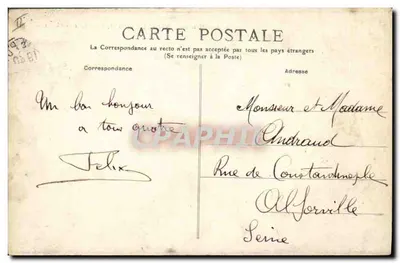 Le Tréport — Terugkeer van een visboot — Uitgever: Postes, n° 536 — Achterkant