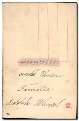 Arranjo de flores bordadas — 'Penchavanne' — sem editor ou número visível — Verso