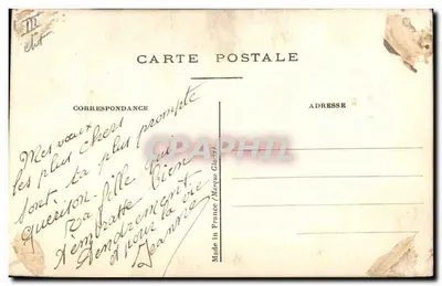 Mazzo di violle — Buon compleanno — Cartolina postale — Verso