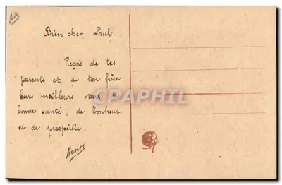Fiori di viola — Buon Anno — Henri — Verso