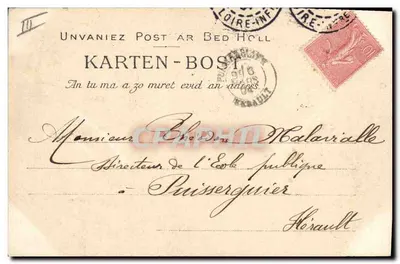 Młode kobiety z Bannalec i Scaër — Kolekcja Villand, Quimper — Rewers