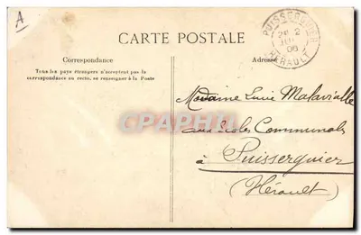Viejo de los alrededores de CONCARNEAU — (Estudio de Tipos) — Colección Villard, Quimper, n°1095 — Reverso