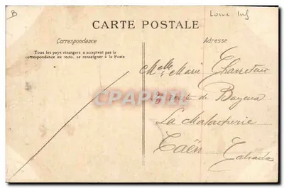 Coiffes Nantaises — Menina de Blain — Coleção F. Chapeau, Nantes — Verso
