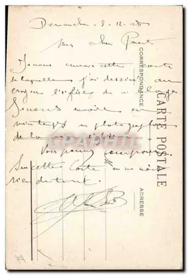 Igreja de Ponthion — croquis — W.F. Fade — Verso