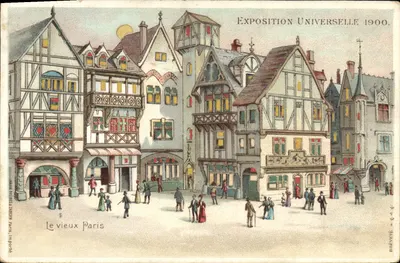 Le vieux Paris — Exposition Universelle 1900 — Mahn Frères & Zabern, Paris, Importée