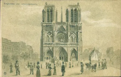 Notre-Dame de Paris — vue de la façade — Imprimerie Française