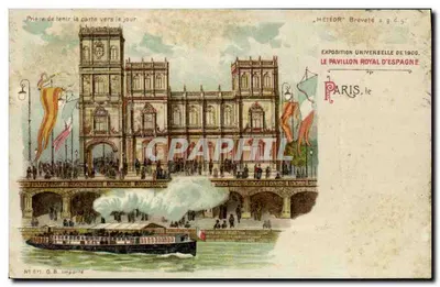 Le Pavillon Royal d'Espagne — Exposition Universelle de 1900 — G.B. Importe