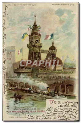Le Pavillon Royal de la Suède — Exposition Universelle de 1900 — G.B. Importé, N° 870