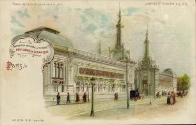Pavillons de Céramique — Exposition Universelle de 1900 — Paris — G.B. Importé, n° 678