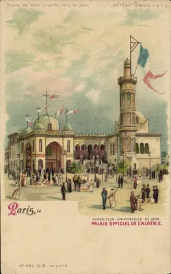 Palais officiel de l'Algérie — Exposition universelle de 1900 — G.B. importé