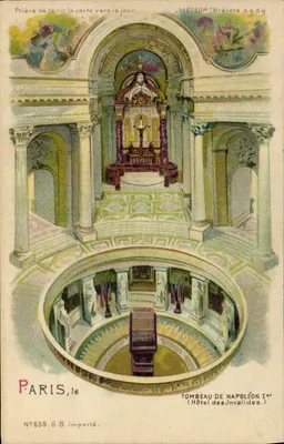 Tombeau de Napoléon Ier — Hôtel des Invalides — Paris — Météor, Brévete s.g.d.q, N°639