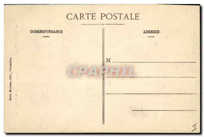 Pałac w VERSAILLES — Wnętrze kaplicy — Mme Moreau, wyd., Versailles — Rewers