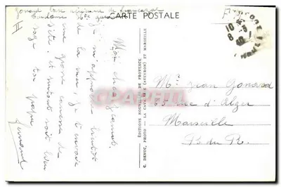Sète (Hérault) — Stacja wodna. Widok portu. Przybycie statków rybackich — Éditions Noyelles de Provence — Rewers