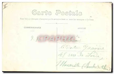 O Farol de Cordouan — Charente-Inférieure — Cliché Braun, n°655 — Verso
