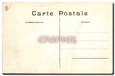 Le Havre — Molo, w dzień burzy — S.R.A. n°166 — Rewers