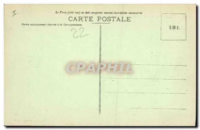 Saint-Brieuc — Wielka półmoc — Molo fary całkowicie zanurzone — E. Hamonte, St-B. — Rewers