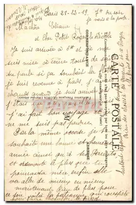 Buon Anno — cartolina di auguri ricamata — editore non visibile — Verso