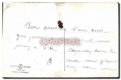 Peixe pulando — Paris — Marode Déposée — Verso