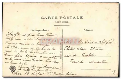 Fiori e staffa — Buon compleanno — Cartolina postale — Verso