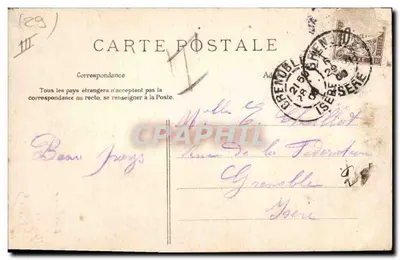 Mężczyzna z LÉON — Studium strojów Finistère — Collection Villann, Quimper — Rewers