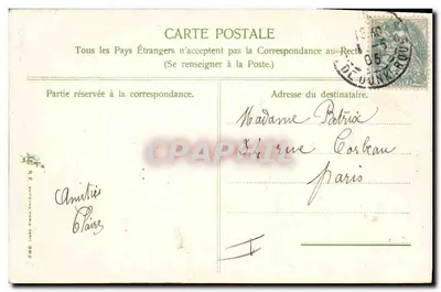 Bouquet de muguet — Gage d'amitié — K.R. ÉDITIONS PARIS 1902 — Rewers