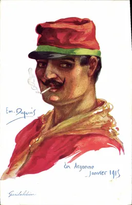 Żołnierz w Argonnie — Styczeń 1915 — Em. Dypouis