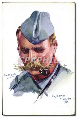 Porträt eines Soldaten — La Bassée, Dezember 1914 — Em. Dupuis