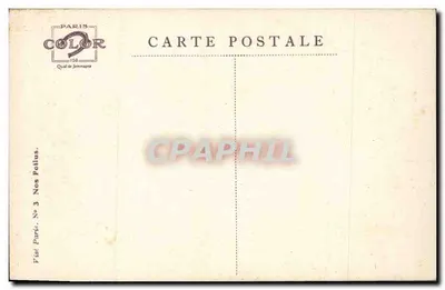 Żołnierz w hełmie z półkolistą tarczą — w Argonie 1915 — Em. Dupuis — Rewers
