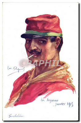 Żołnierz w Argonnie — Styczeń 1915 — Em. Dypuis