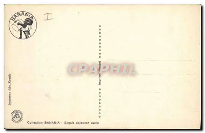 Paris - Palácio de Justiça - A grade dourada — editor Banania, n° 62 — Verso