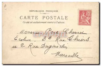 Exposition Lefèvre-Utile Paris 1902 — Carte transparente — J. Boossens, Paris — Verso