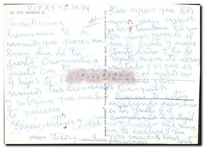 Flores de gerberas coloridas — editor Toppan Printing Co. Ltd, n° CS-215 — Verso