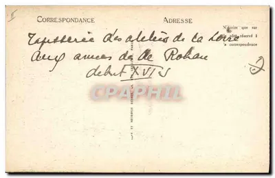 Tapijt van het oude kasteel van Rohan — Angers — Museum van de 17e eeuw — Achterkant