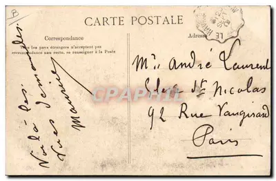 Le Havre — Visita ao Sémaphore e às Falésias após o deslizamento — Coleção Maintar — Verso