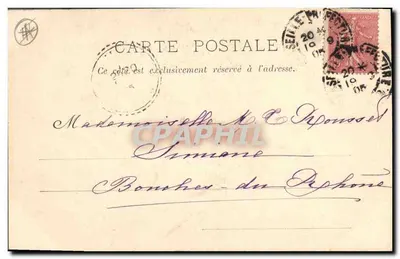 Madame Jarrethout durante l'assedio di Châteaudun nel 1871 — Collezione Charrier, edito da Royer et Cie, Nancy, stampa-foto Sammur — Verso
