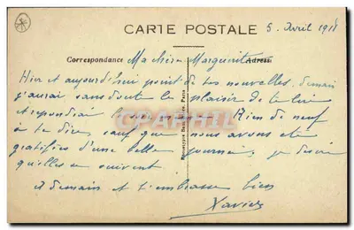Colonna commemorativa della battaglia di Marchais-Montmirail — 14 Febbraio 1814 — Ed. Berthi-Bémont — Verso